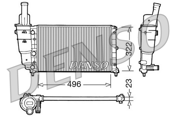 Denso Radiateur DRM13003