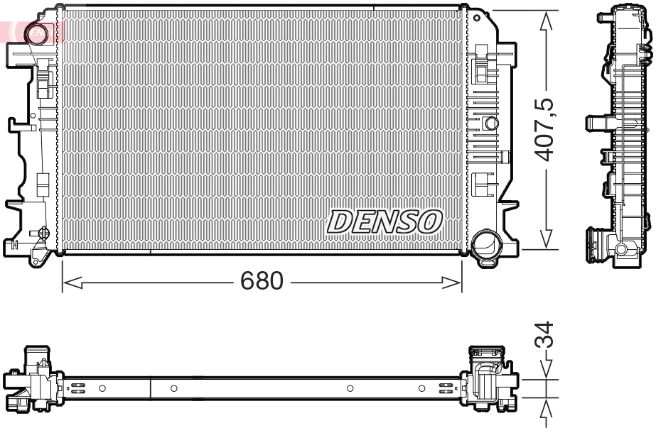 Denso Radiateur DRM17117