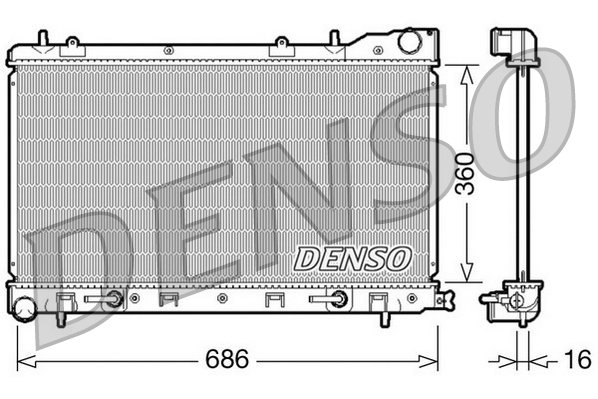 Denso Radiateur DRM36001