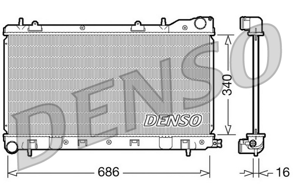 Denso Radiateur DRM36003