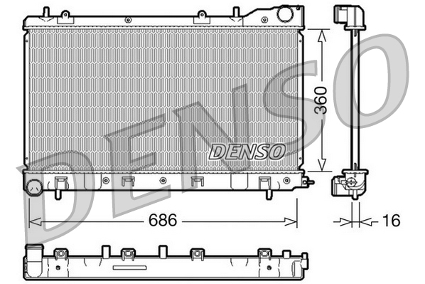 Denso Radiateur DRM36004