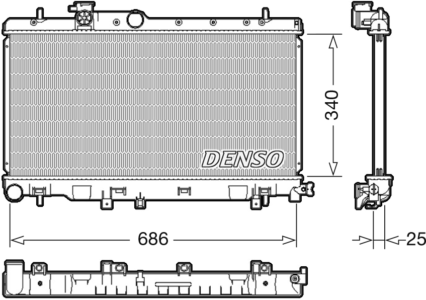 Denso Radiateur DRM36020