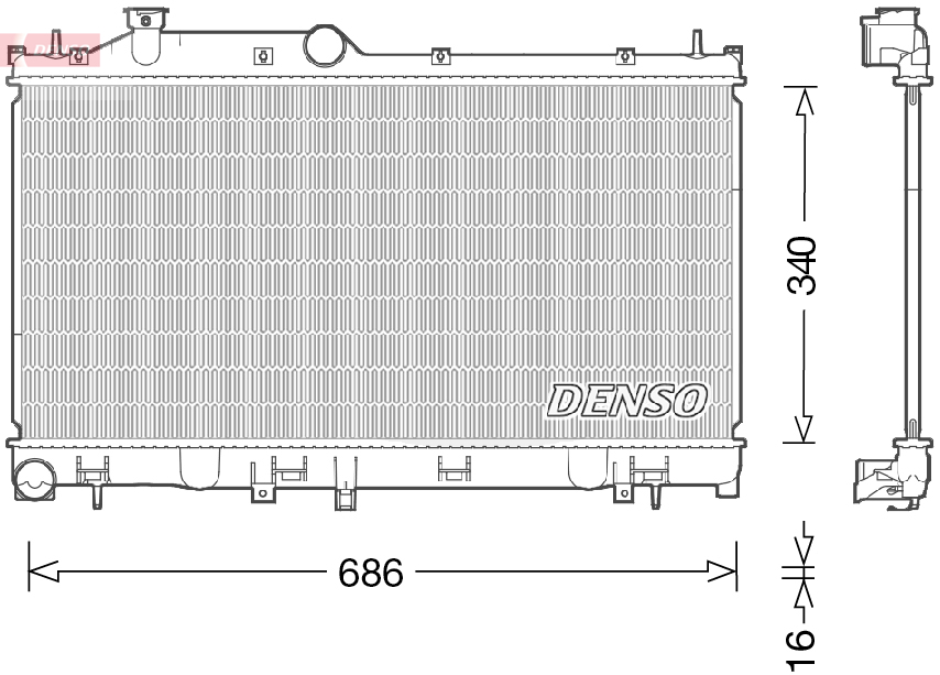 Denso Radiateur DRM36021