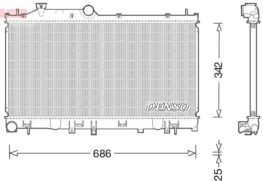 Denso Radiateur DRM36022