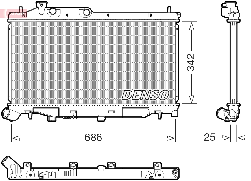 Denso Radiateur DRM36027