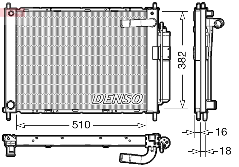 Denso Koelmodule (radiateur+condensor) DRM46101