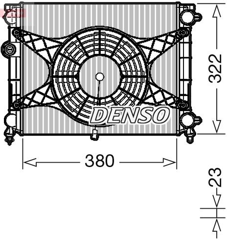 Denso Koelmodule (radiateur+condensor) DRM99010