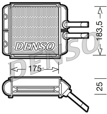 Denso Kachelradiateur DRR08001