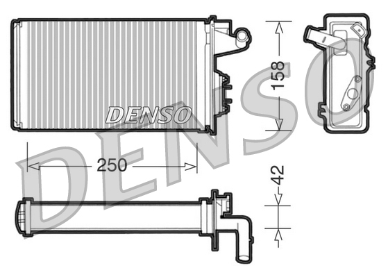 Denso Kachelradiateur DRR09010