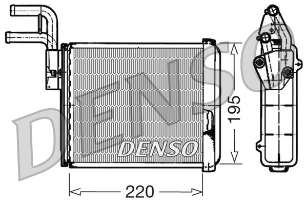 Denso Kachelradiateur DRR09032