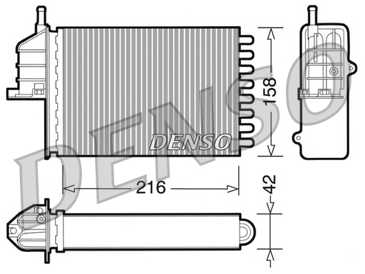 Denso Kachelradiateur DRR09080