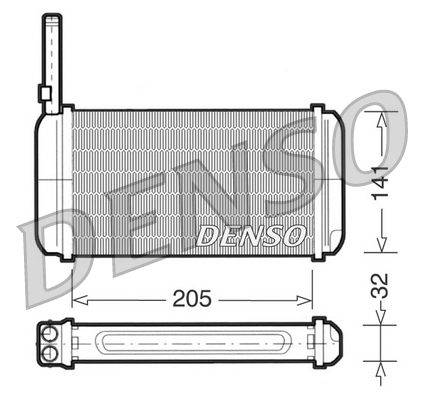 Denso Kachelradiateur DRR10002