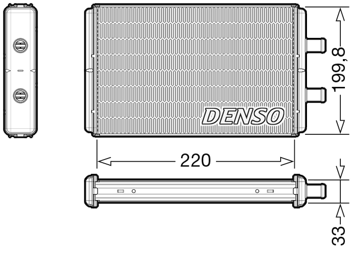 Denso Kachelradiateur DRR12016