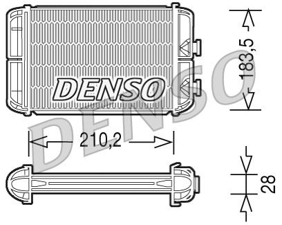 Denso Kachelradiateur DRR20004