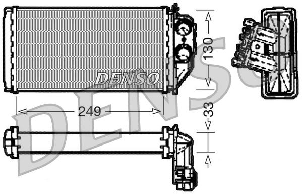 Denso Kachelradiateur DRR21002