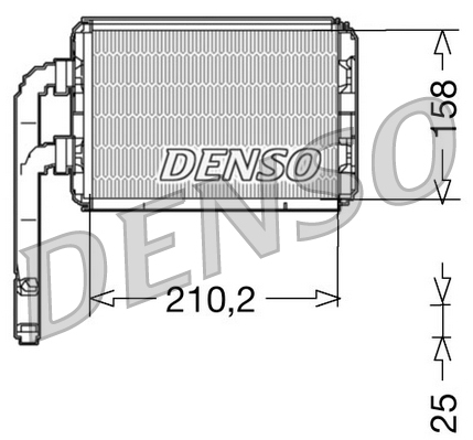 Denso Kachelradiateur DRR23016