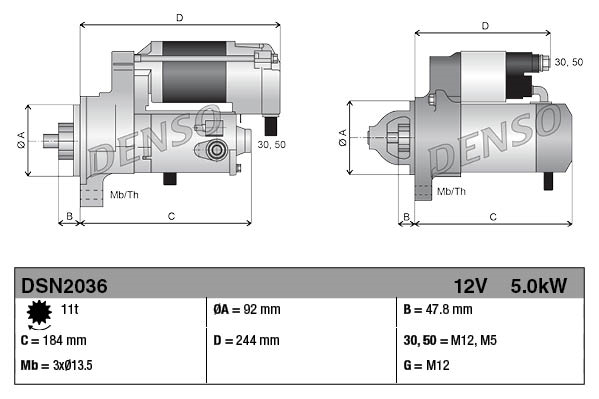 Denso Starter DSN2036