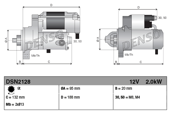 Denso Starter DSN2128