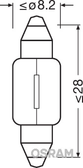 Osram Gloeilamp, interieurverlichting 6430