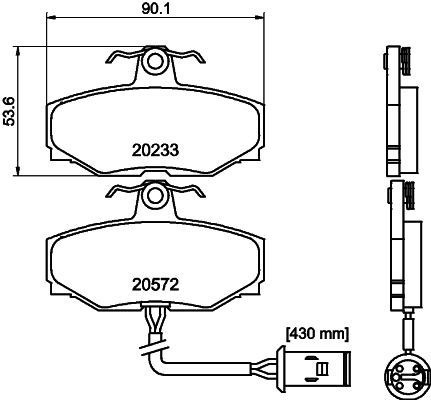 Mintex Remblokset MGB412