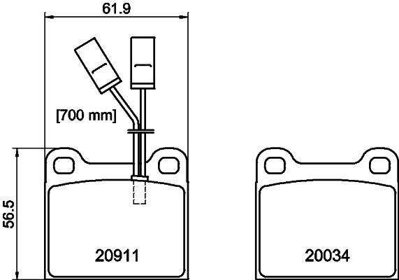 Mintex Remblokset MDB1274