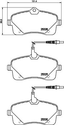 Mintex Remblokset MDB3238