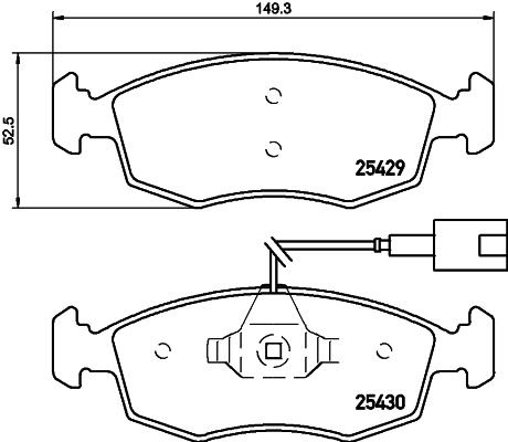 Mintex Remblokset MDB3208