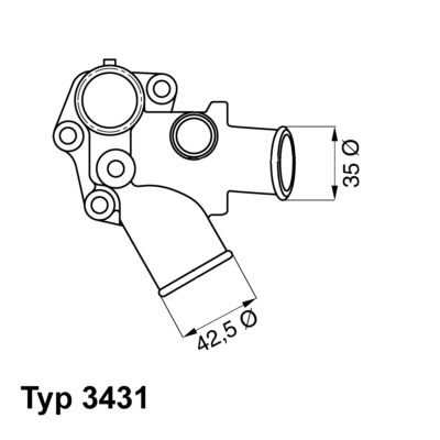 Wahler Thermostaat 3431.80D