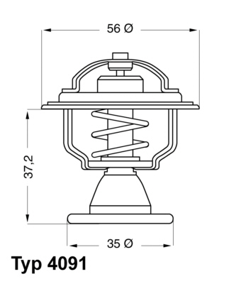 Wahler Thermostaat 4091.82D