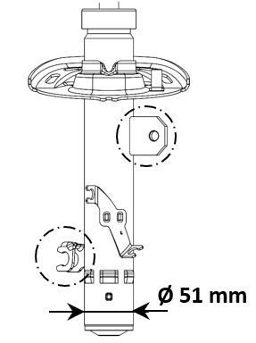 KYB Schokdemper 3338004