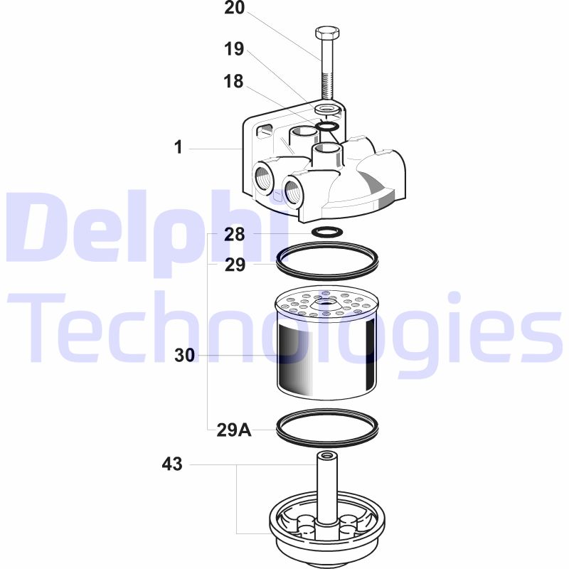 Delphi Diesel Brandstoffilter 5836B020