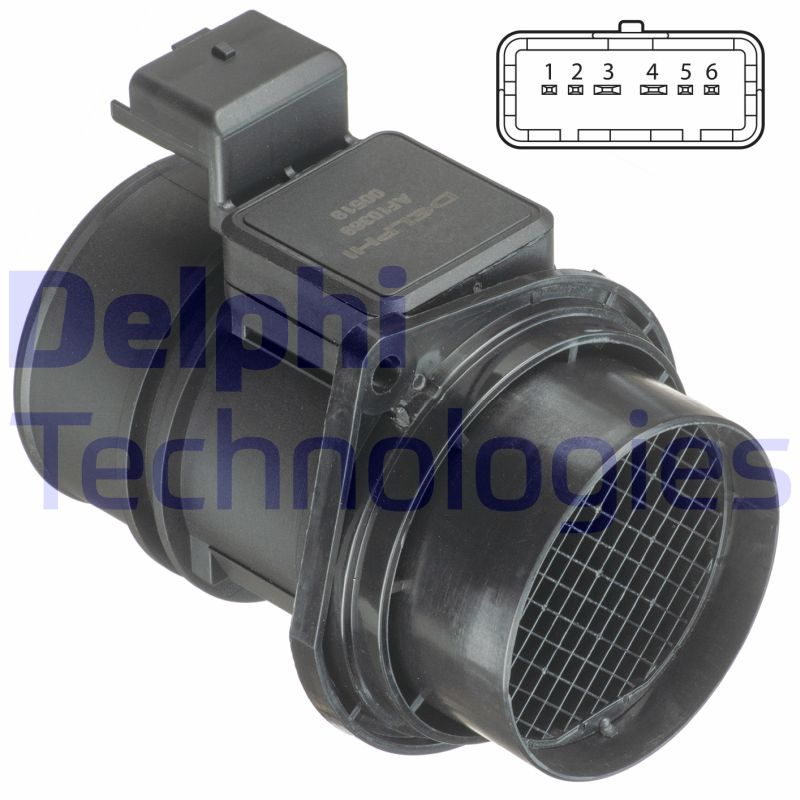 Delphi Diesel Luchtmassameter AF10369-12B1