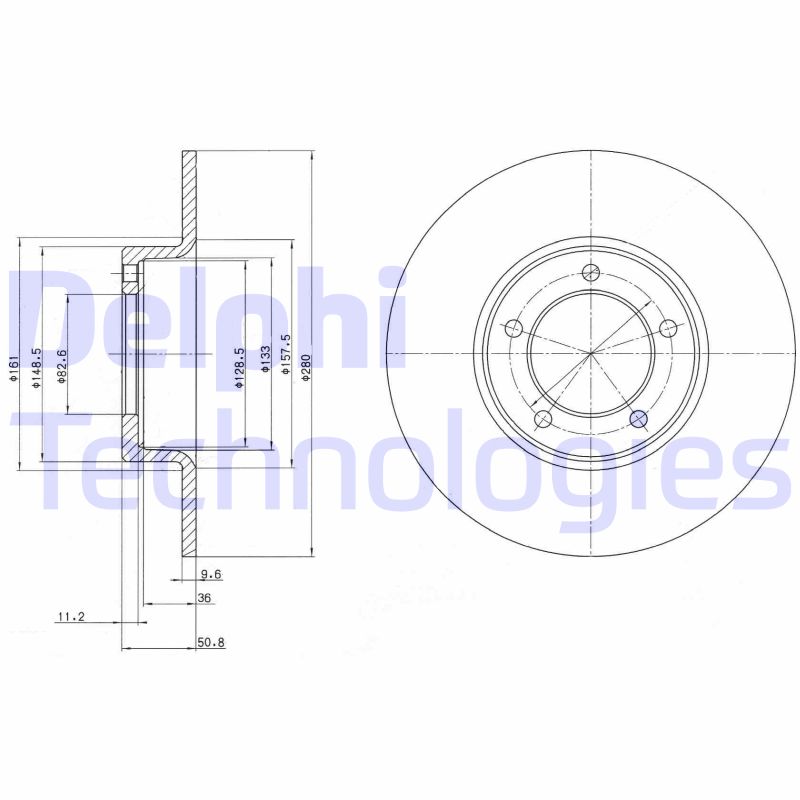 Delphi Diesel Remschijven BG2021