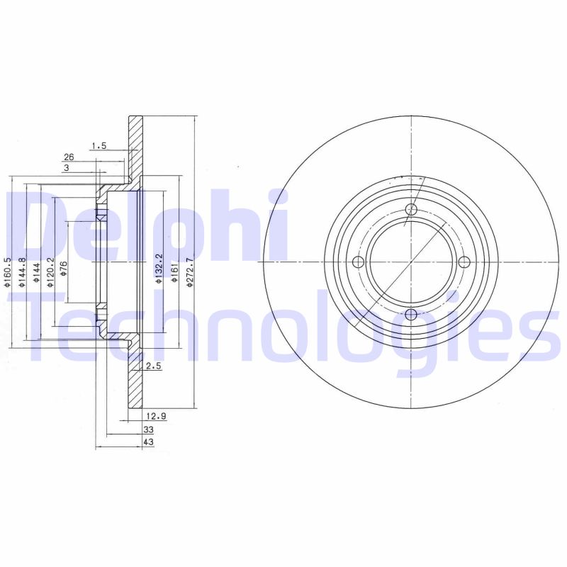 Delphi Diesel Remschijven BG2114