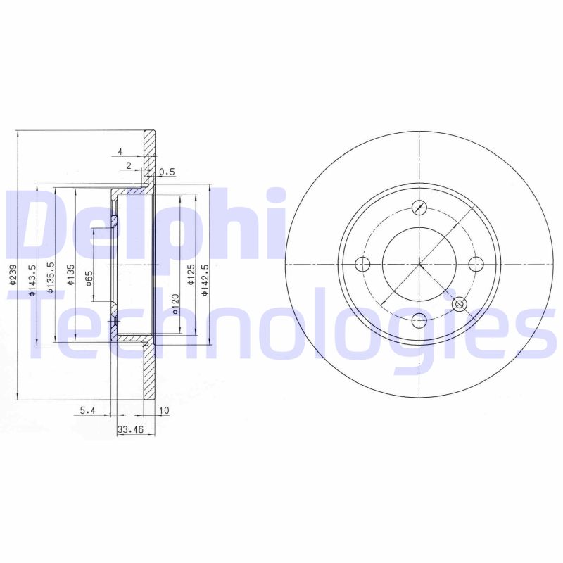 Delphi Diesel Remschijven BG2117