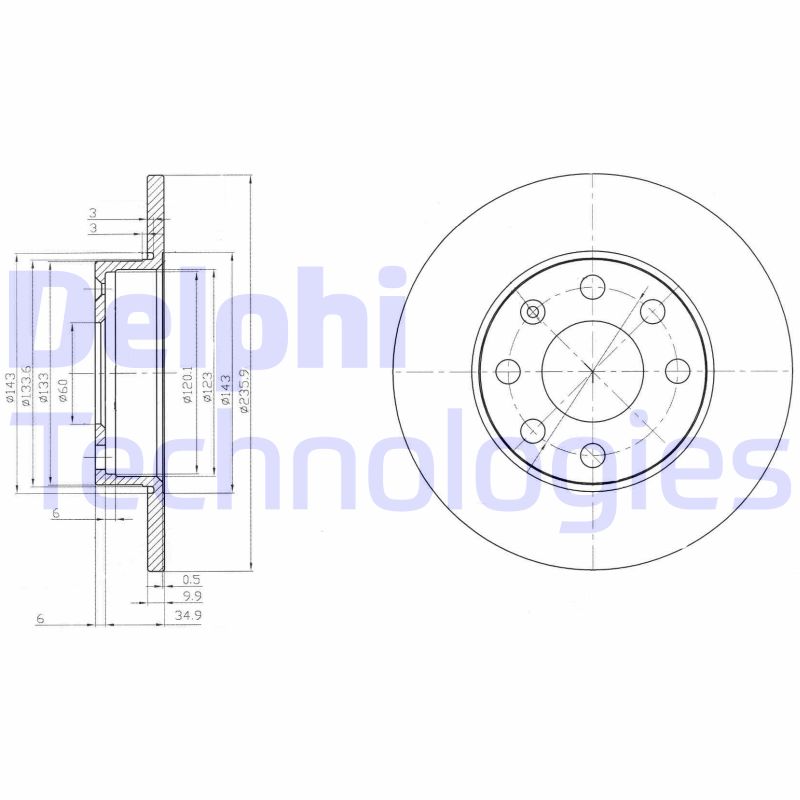 Delphi Diesel Remschijven BG2149