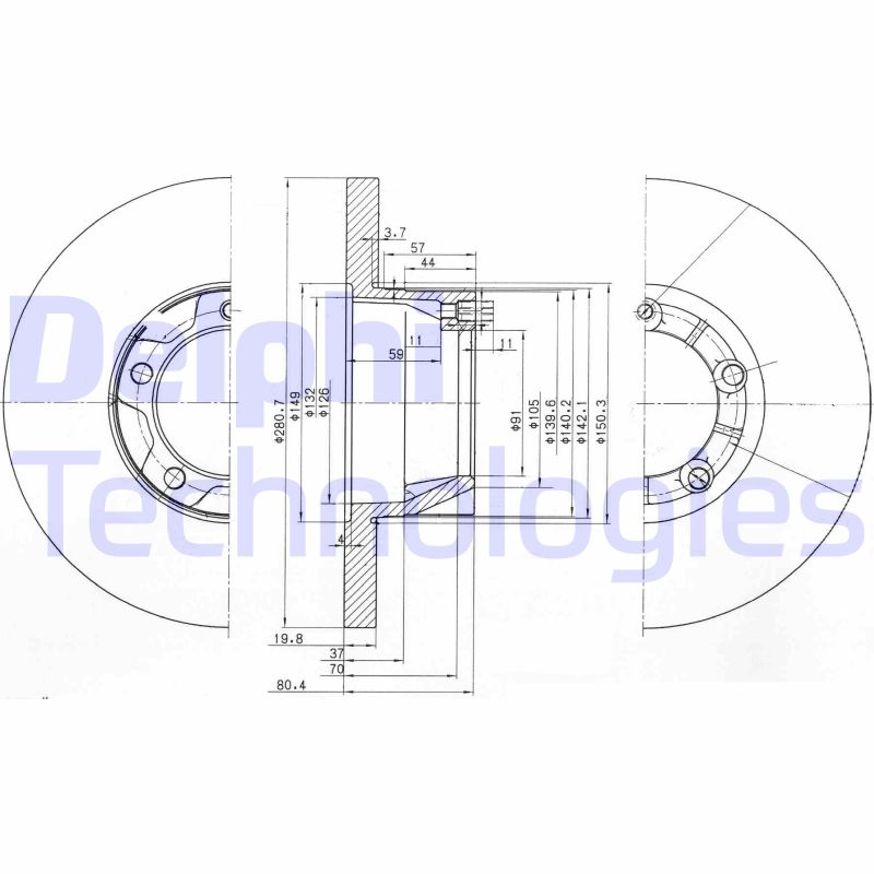 Delphi Diesel Remschijven BG2163