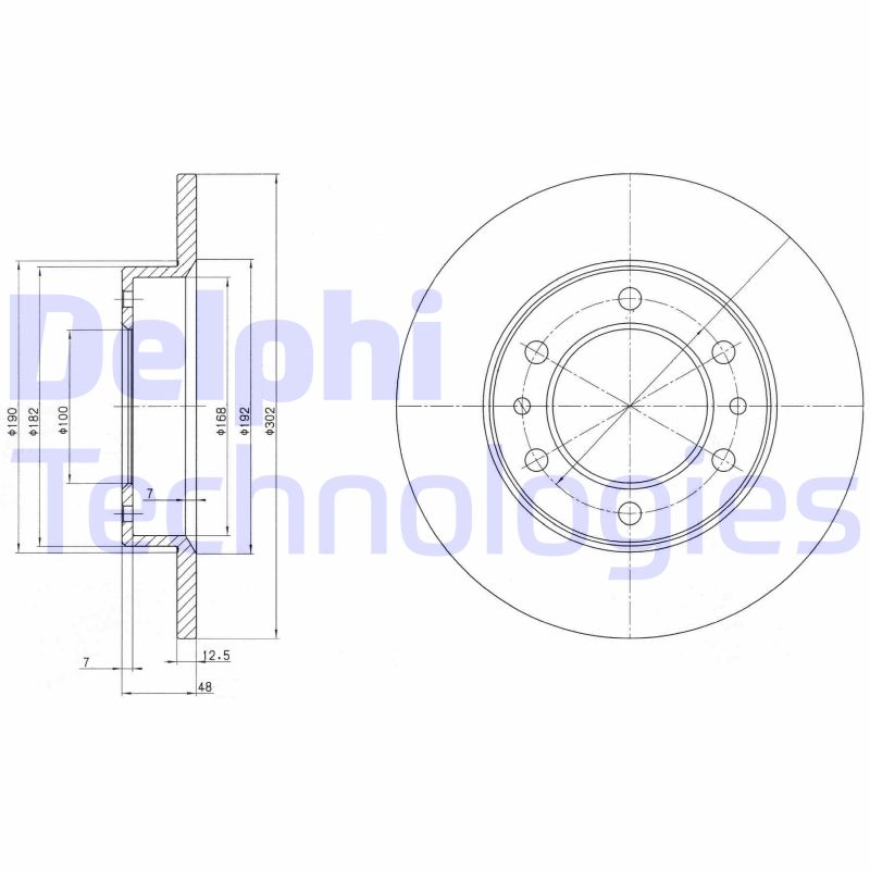 Delphi Diesel Remschijven BG2325