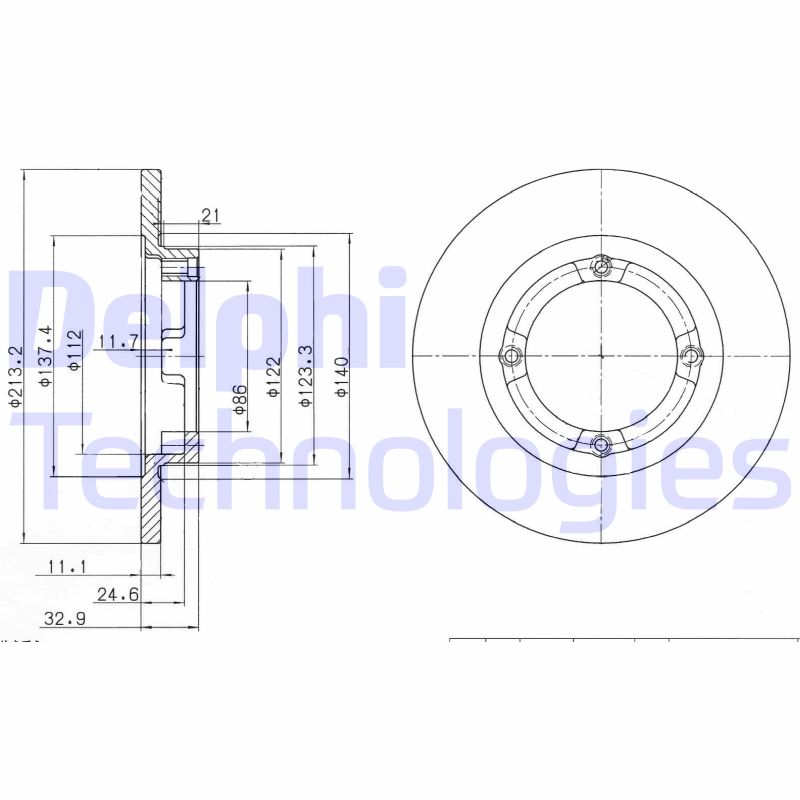 Delphi Diesel Remschijven BG2580