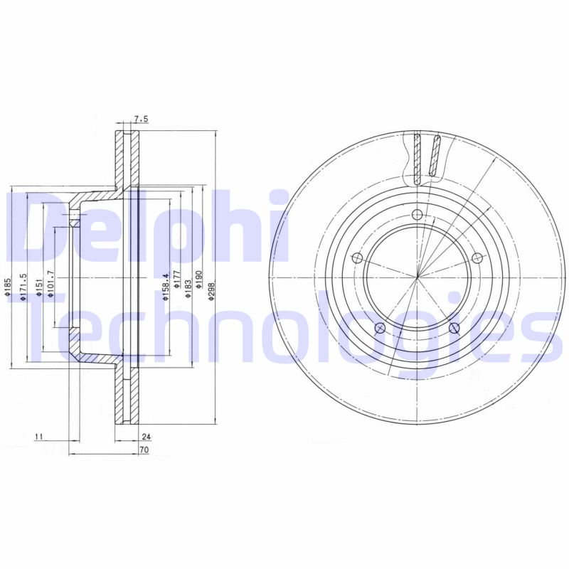 Delphi Diesel Remschijven BG2612C