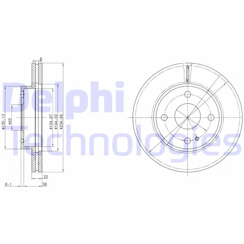 Delphi Diesel Remschijven BG2629