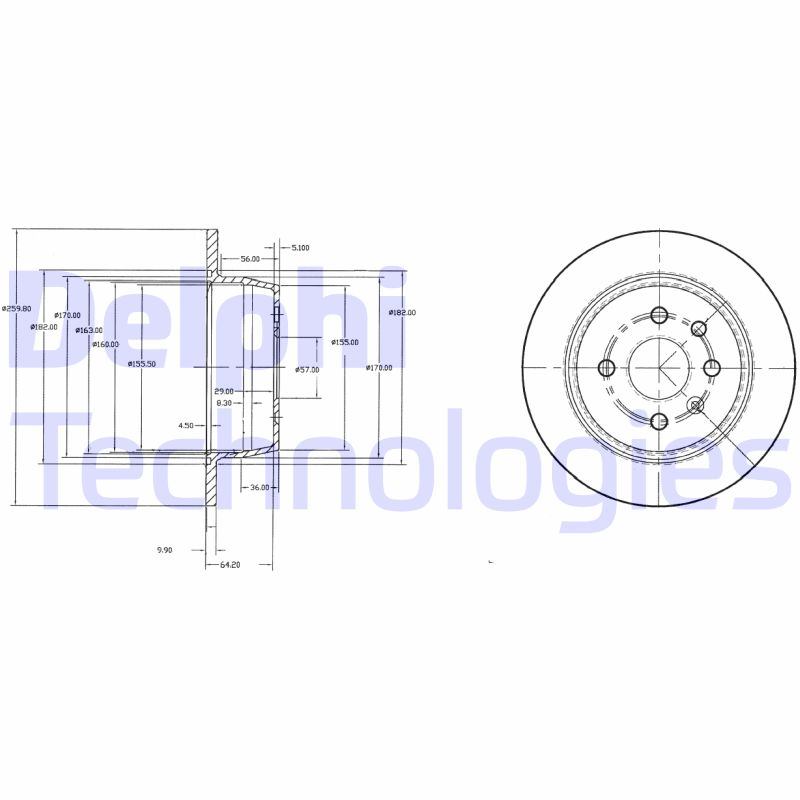 Delphi Diesel Remschijven BG2635