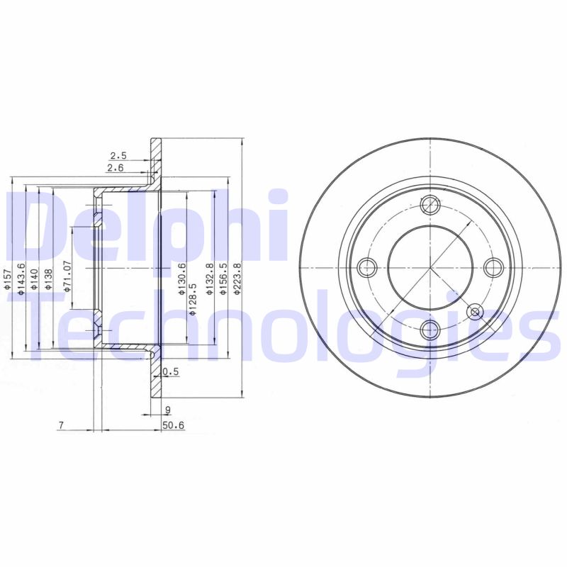 Delphi Diesel Remschijven BG2691