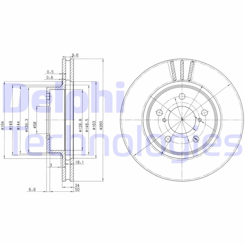 Delphi Diesel Remschijven BG2767