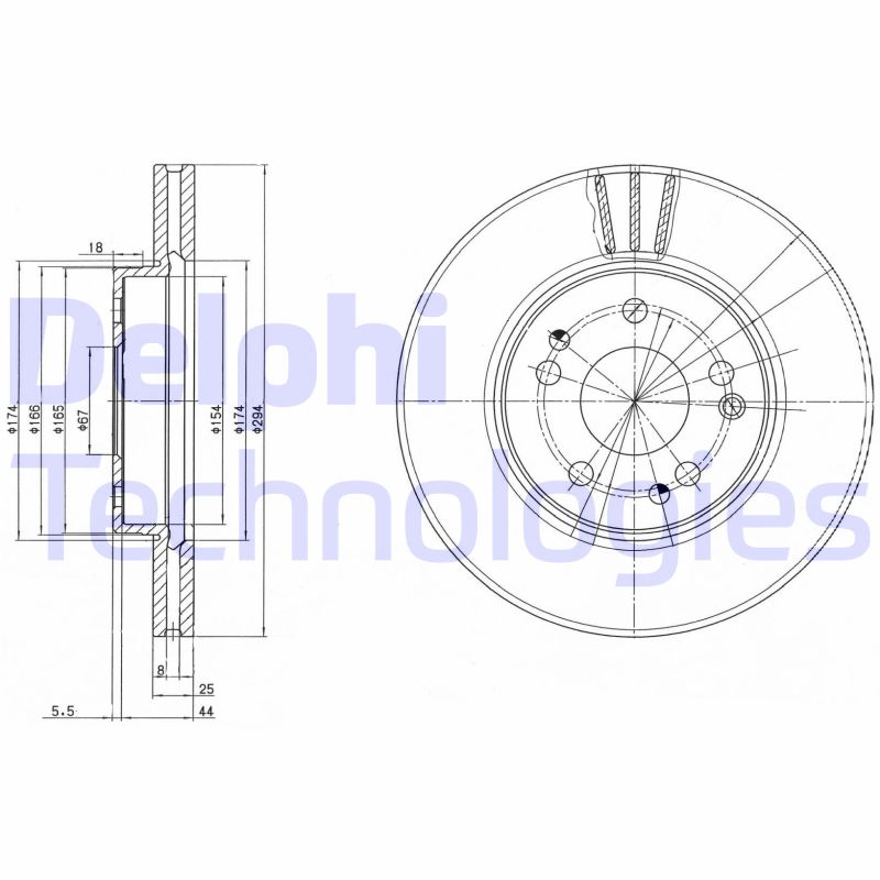 Delphi Diesel Remschijven BG2772