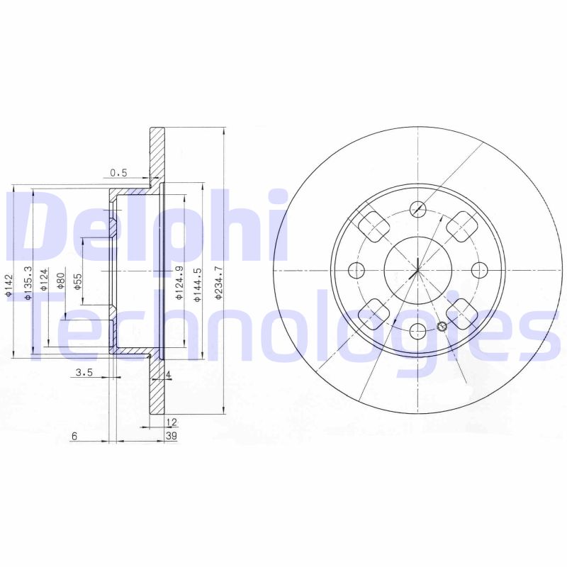 Delphi Diesel Remschijven BG2778