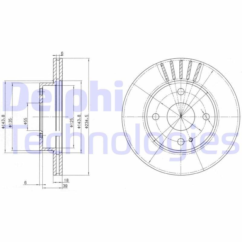 Delphi Diesel Remschijven BG2802