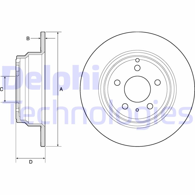 Delphi Diesel Remschijven BG2842C