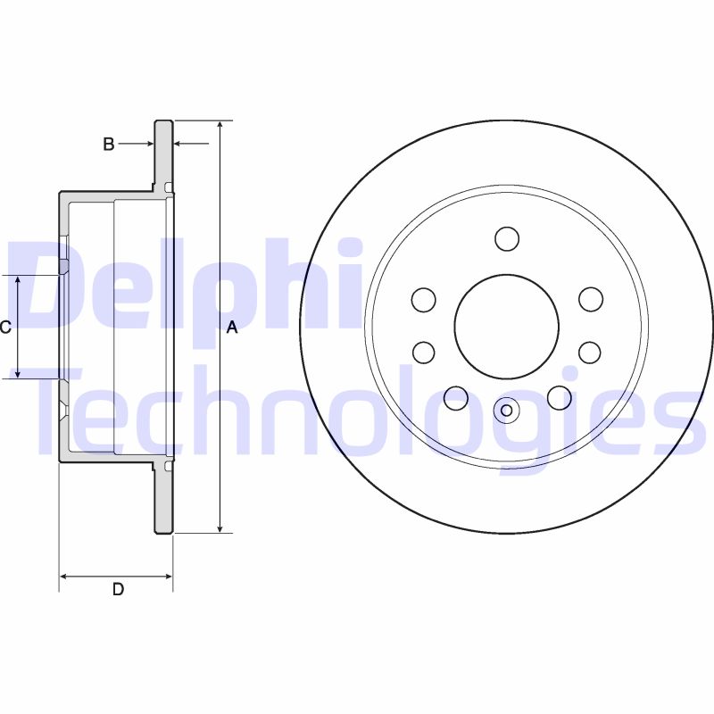 Delphi Diesel Remschijven BG2879