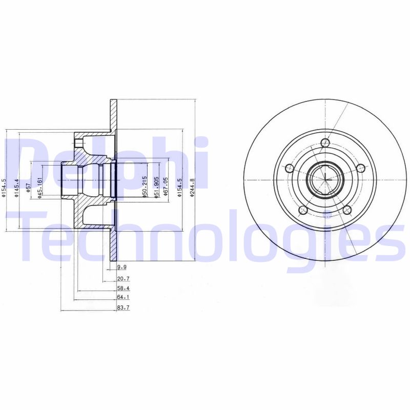 Delphi Diesel Remschijven BG3030